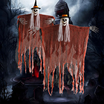 Décoration de fantôme d'horreur effrayant, accessoires de modules d'Halloween, extérieur, intérieur, jardin, maison hantée, faucheuses, ornement