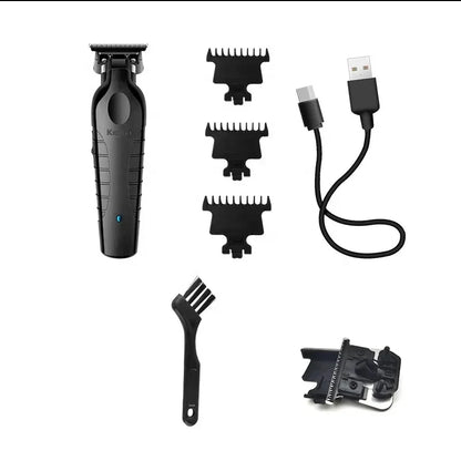 Kemei 2299 barbier zéro écart tondeuse professionnelle sans fil 0mm