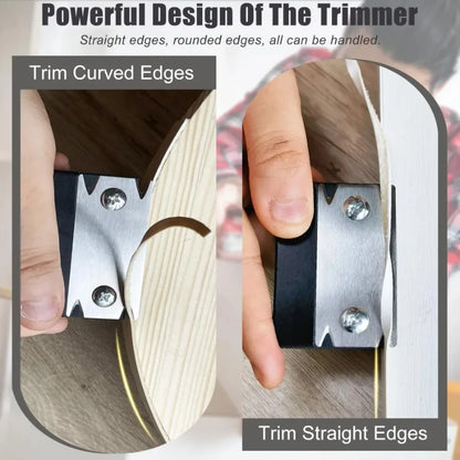 Tondeuse à chanfreiner le bois, grattoir à filet, outil d'ébavurage, couteau de coupe, raboteuse d'angle de bord pour le travail du bois, bande de bord spécialisée