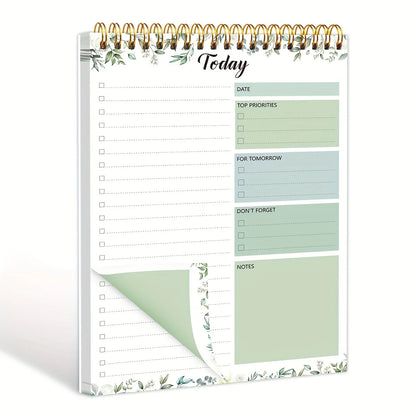 Bloc-notes avec liste de choses à faire, planificateur quotidien sans daté