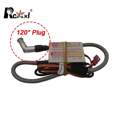 Rcexl Simple/Twin VILLE CDI NGK-ME-8 1/4-32 90/ 120 Résistant ou Droit pour Gaz GOLD DLE Moteur RC Avion