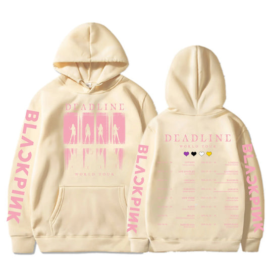 2025 BP Deadline Black World Tour sweat à capuche Harajuku hauts pull homme femme sweat Fans cadeau
