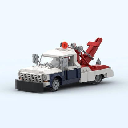 Modèle de voiture de ville Speed Champion pour enfants, briques de construction MOC, camion de remorquage F350, cadeaux technologiques modulaires, assemblage de vacances, jouets imbibés