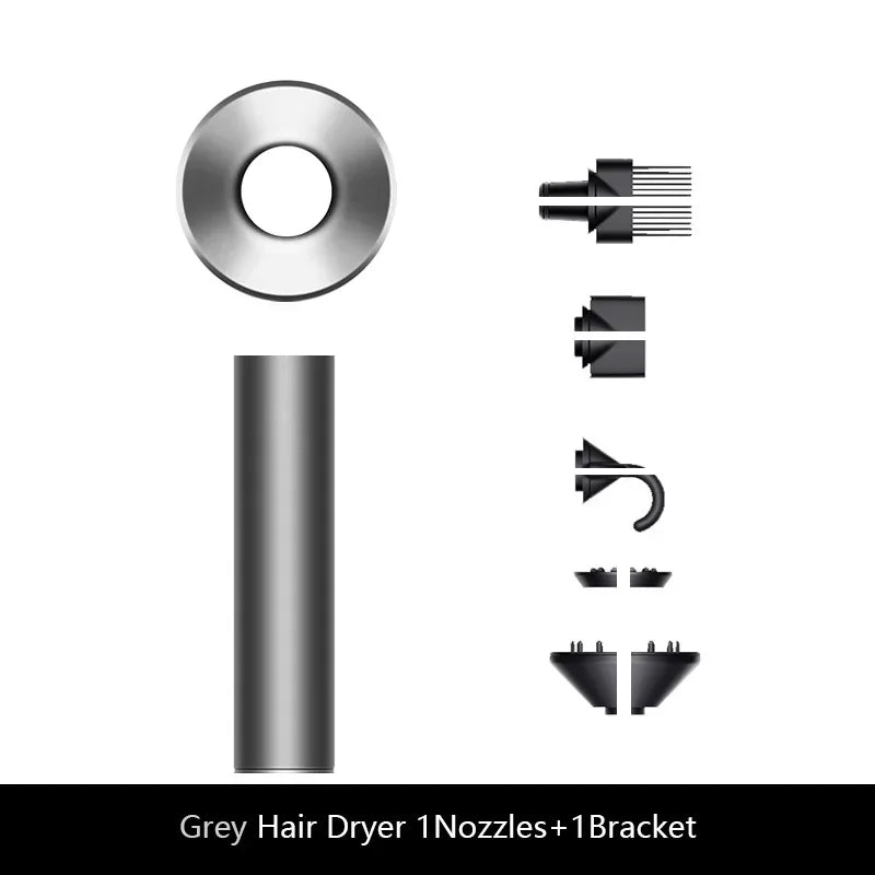 Sèche-cheveux ionique professionnel avec technologie anionaire, air chaud et froid, outil de coiffure léger 5 en 1 pour des éruptions faciles, séchage rapide