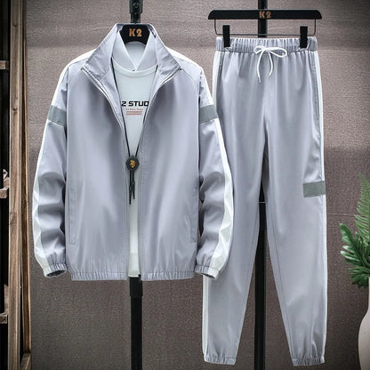 Survêtement à capuche décontracté pour hommes, vestes et pantalons sportifs, ensembles 2 pièces, Hip Hop, course à pied, sports trempés, 5XL, printemps, nouveau