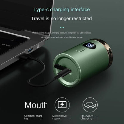 Petit pistolet en acier rasoir type-c rechargeable affichage numérique rasoir électrique pour hommes intelligent portable mini utilisation en voyage