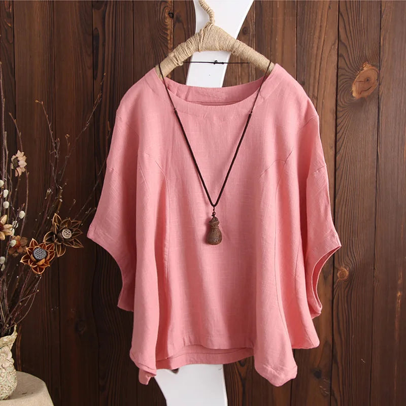 Harajuku Y2k haut Vintage vêtements T-Shirts coton lin Streetwear chemises décontractées pour femmes vêtements T-Shirts mode été