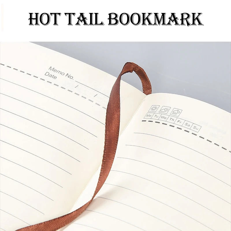 Cahier en cuir PU souple,