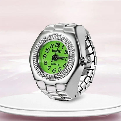 Montre de doigt punk vintage pour hommes et femmes, mini bracelet élastique,