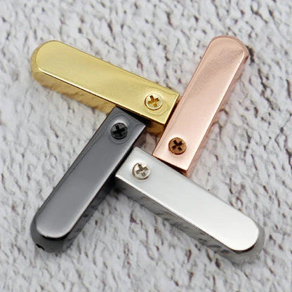 Bricolage métal Aglets 4 pièces/ensemble Sneaker Shoestring casquettes conseils pour lacets remplacement miroir or argent luxe bande extrémités bornes