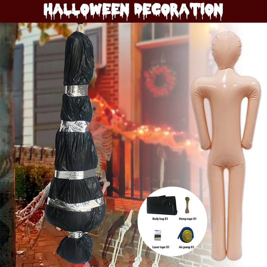 Accessoires d'horreur d'halloween, Mannequin gonflable pour hommes, décorations de fête DIY pour maisons hantées et accessoires de tournage de films d'horreur