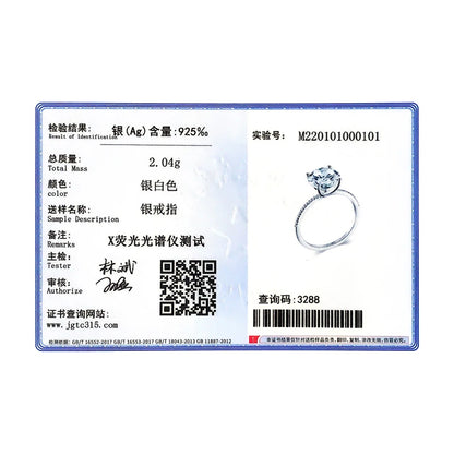 Bague en argent regardé 2023 pour femme, bijoux de mariage, fiançailles, classique, luxe, réel, solide, 3 carats, 10 cœurs, flèches, 925