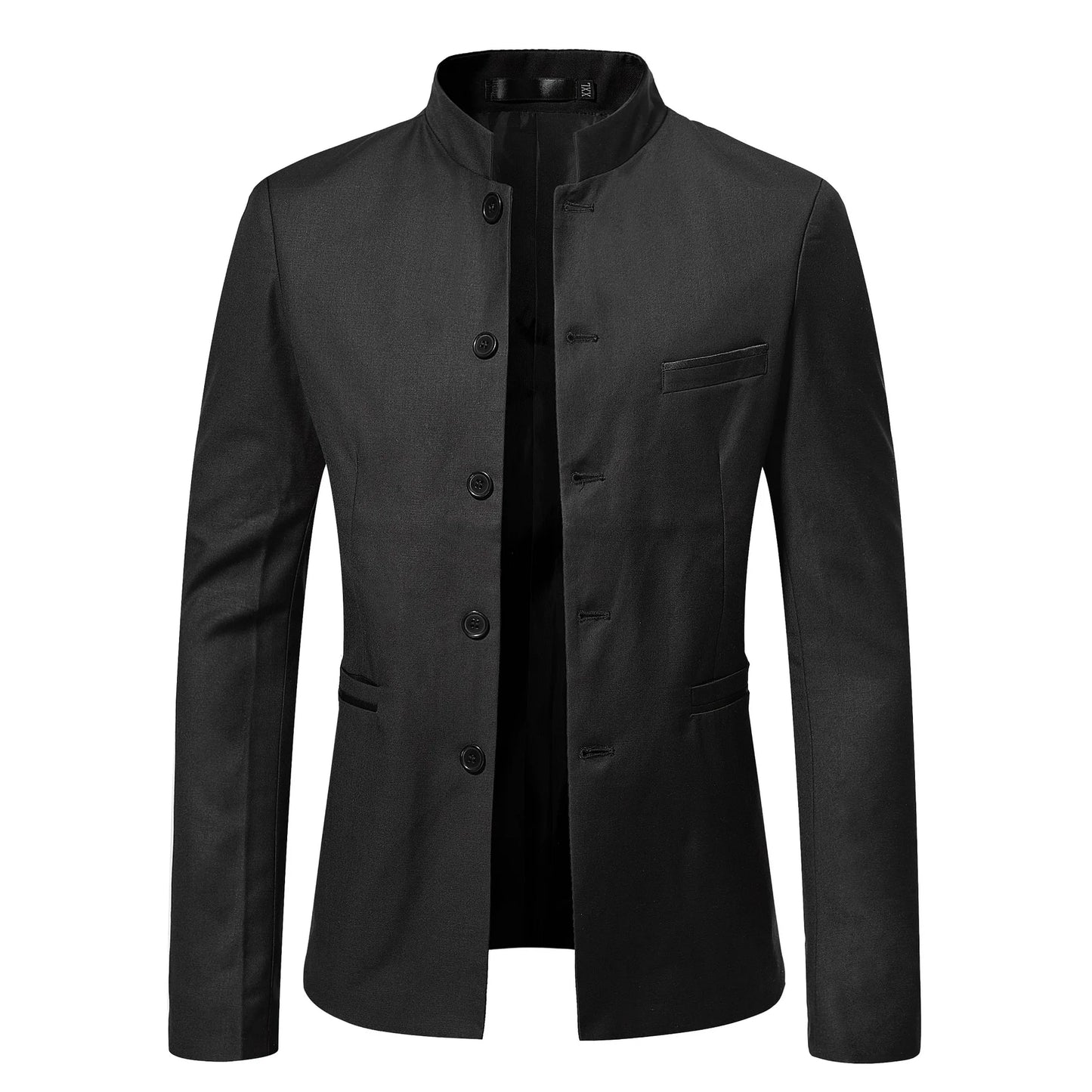 MAO-veste moulante à col montant pour hommes, veste moulante décontractée, Europe et États-Unis, nouvelle mode automne et hiver