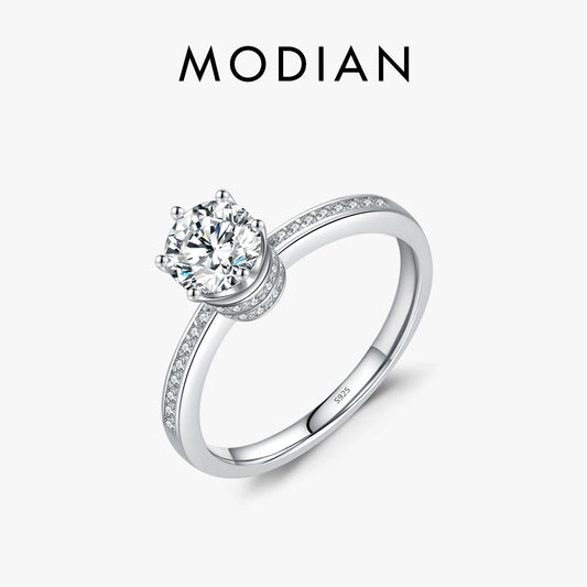 Bague de fiançailles en argent regardé 2024 pour femme, bijoux
