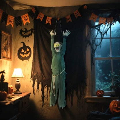 Décoration créative suspendue pour momie, crâne d'horreur, ornements effrayants pour cour extérieure, maison hantée, accessoire de fête, Halloween
