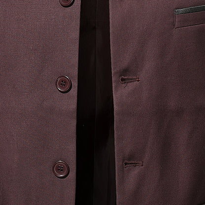 MAO-veste moulante à col montant pour hommes, veste moulante décontractée, Europe et États-Unis, nouvelle mode automne et hiver