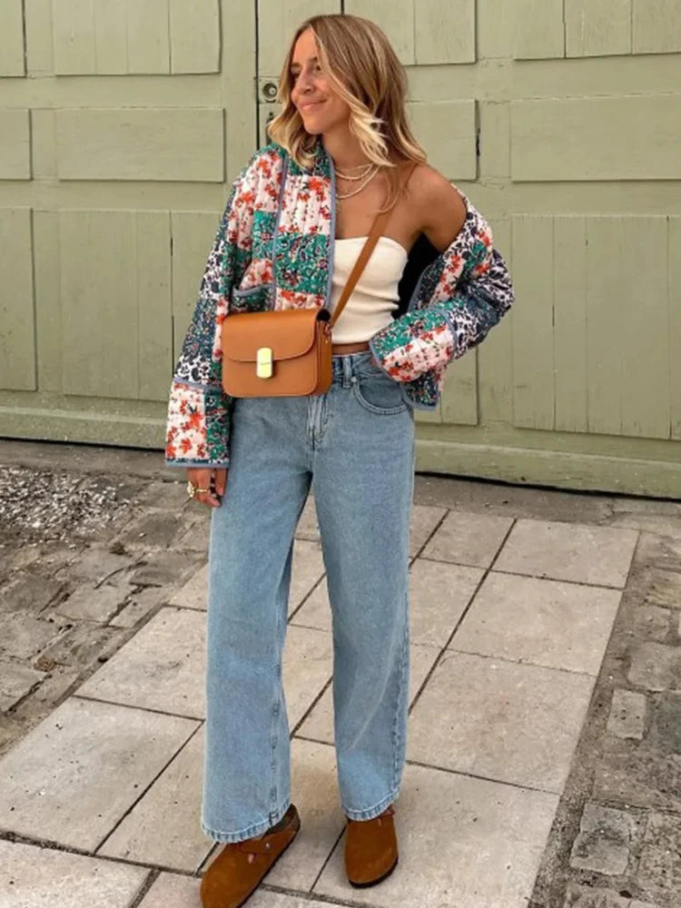 Q B ARISTOCRATIC Modèle: K552 Veste Femmes Imprimé Floral