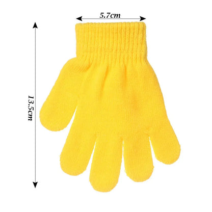 Gants extensibles simples et solides pour enfant, mitaines chaudes pour garçon et fille de 5 à 10 ans, collection automne et hiver