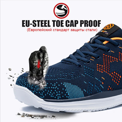 LARNMERN chaussures de sécurité pour le travail hommes bout en acier Construction baskets bottes Anti-crevaison anti-dérapant femmes chaussures