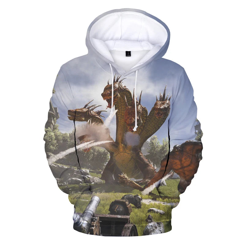 ARK Genesis-Sweats à capuche College en 3D pour hommes, Streetwear Harajuku, Pull Respzed, Sweats à capuche décontractés, Mode pour garçons, Nouveau, 2023