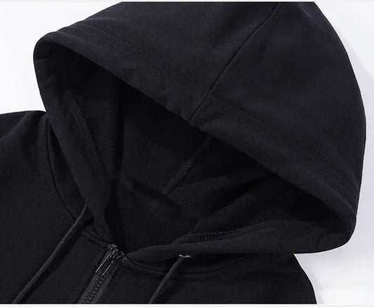 Sweat-shirt à capuche avec fermeture éclair pour femme, vêtements graphiques papillons noirs et rouges, fleur, Anime, vêtements de sport esthétiques à fermeture éclair