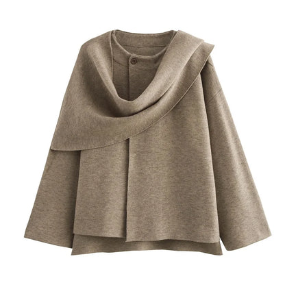 MUJER manteaux d'hiver pour femmes écharpe asymétrique
