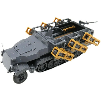 Jouet de voiture militaire pour garçon, véhicule blindé de lancement de fusée, assemblage en plastique 4D, kits de modèles, WWII Stuka Zu Fuss, 1/72