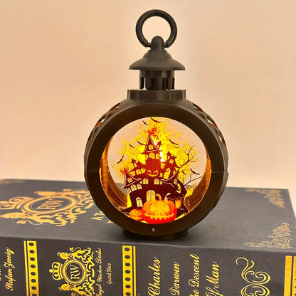 Lampe à Huile LED pour Halloween, Bougie d'Avertissement Électronique, Lanterne, Accessoires de ix, Ornements Shoes