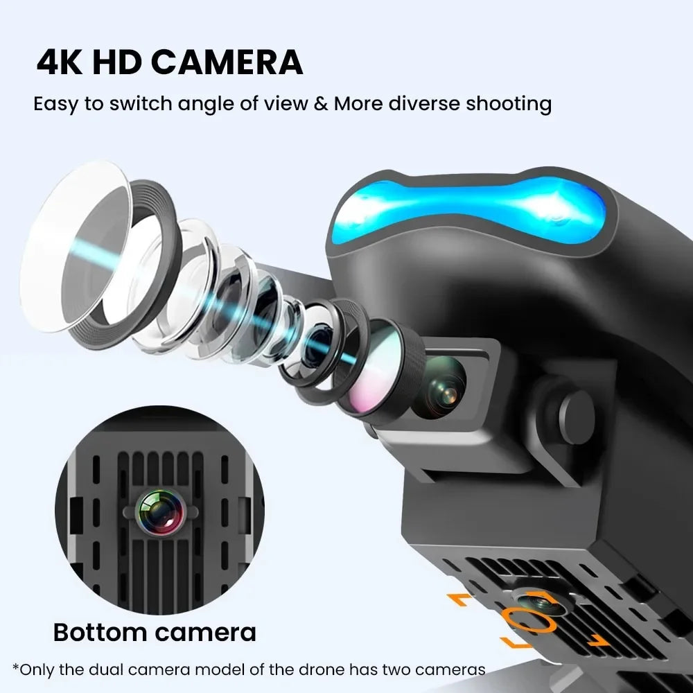 E99 K3 Pro 4k Drone HD caméra grand Angle Mode de maintien élevé pliable Mini Dron WIFI photographie aérienne RC quadrirotor jouets hélicoptère