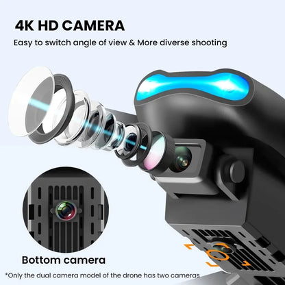 E99 K3 Pro 4k Drone HD caméra grand Angle Mode de maintien élevé pliable Mini Dron WIFI photographie aérienne RC quadrirotor jouets hélicoptère