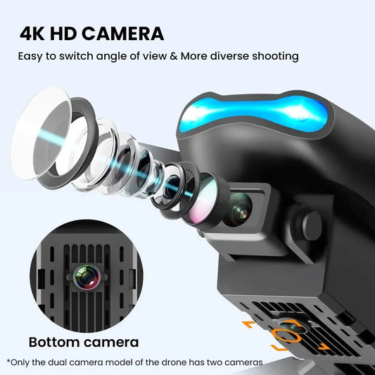 E99 K3 Pro 4k Drone HD caméra grand Angle Mode de maintien élevé pliable Mini Dron WIFI photographie aérienne RC quadrirotor jouets hélicoptère