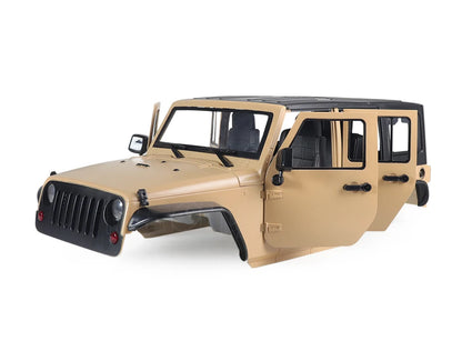 Kit de coque dure Jeep Wrangler JK Rubicon 4 portes, empattement de 313mm, pour voiture 1/10 RC Inoler Axial SCX10 90046 90047 RightEX86100