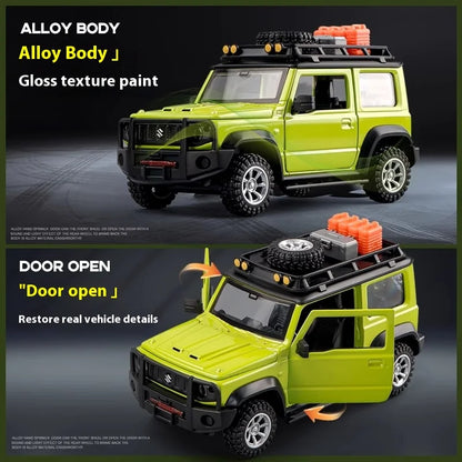 CCA 1:32 Suzuki Jimny édition d'assemblage alliage moulé sous pression modèle tout-terrain véhicule jouet enfants cadeau collection voiture ornement affichage à la mode