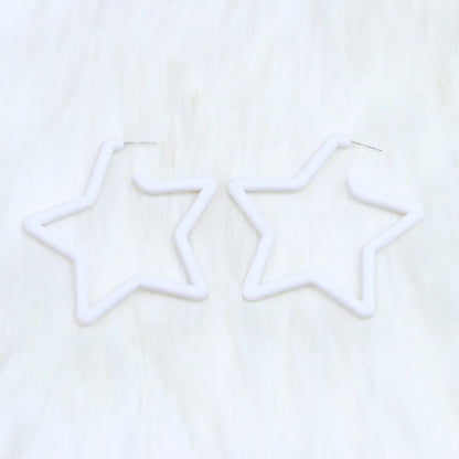 Boucles d'oreilles en acrylique JeTassel pour femmes, flammes européennes, gouttes, coeur, crâne, lame de chat, bijoux punk, gels de poisson, étoile