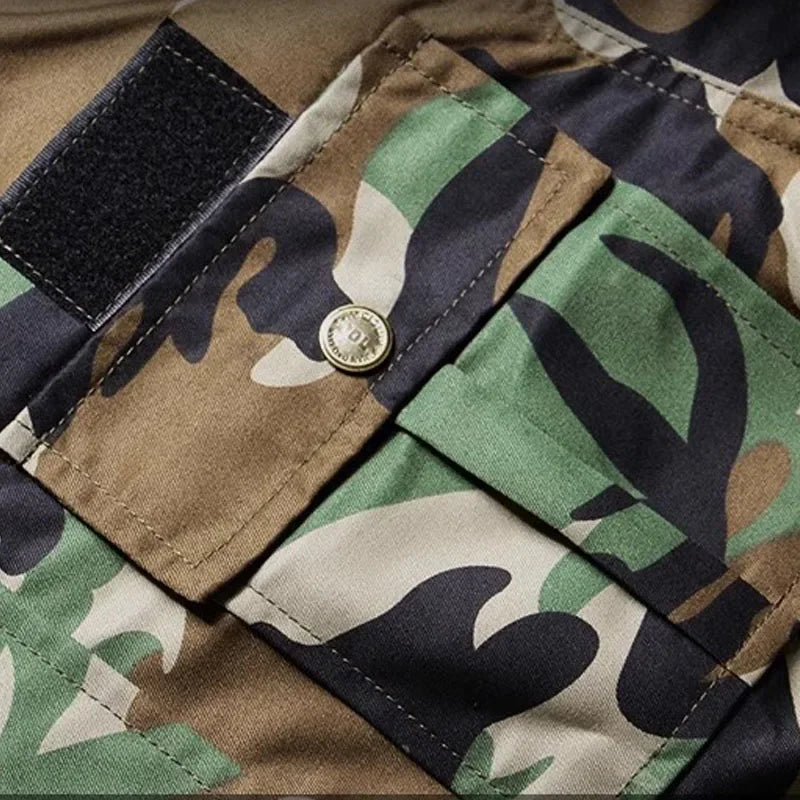Ensembles de camouflage pour hommes, vestes décontractées à poches multiples, pantalons Cargo, entraînement en plein air, costumes de Combat de pêche pour hommes