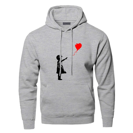 Banksy Love – sweat à capuche pour homme et fille, sweat-shirt Kcco, imprimé, chaud, hiver, automne