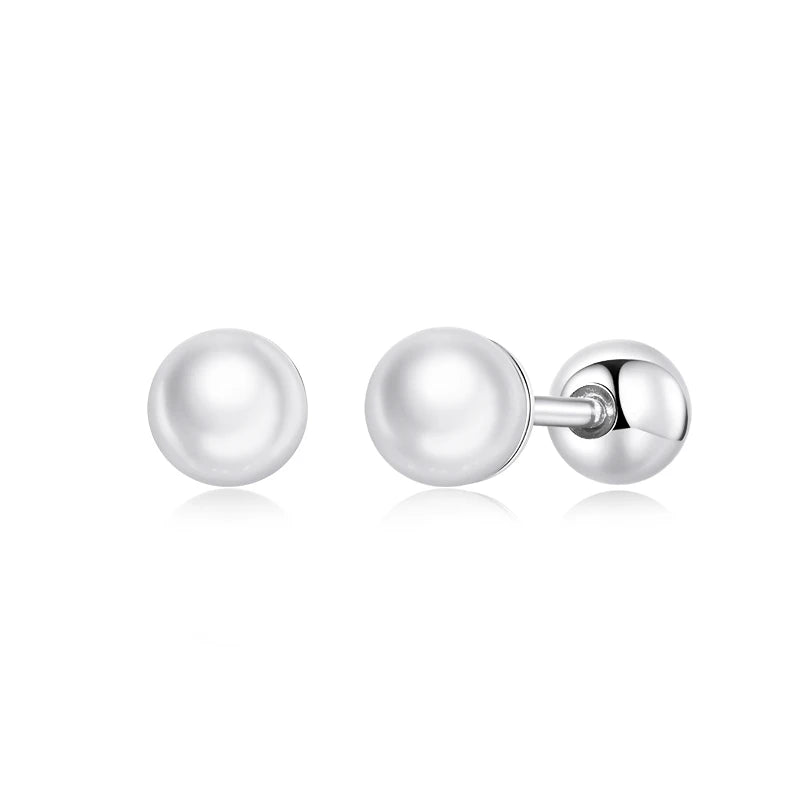 WOSTU mode chaude 100% 925 argent Sterling chanceux pour toujours boucles d'oreilles circulaires pour les femmes authentique Original bijoux cadeau