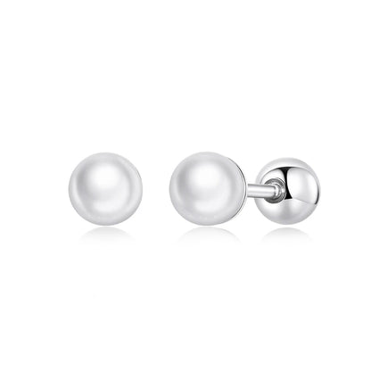 WOSTU mode chaude 100% 925 argent Sterling chanceux pour toujours boucles d'oreilles circulaires pour les femmes authentique Original bijoux cadeau