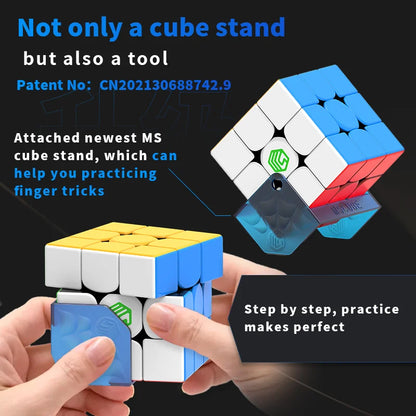 Picube-Cube Magique Magnétique DIY pour Enfants, Maglev Magnetic Rubix, Professional Speed Puzzle, Fidget Toy, DianSheng MS3X, 3x3x3