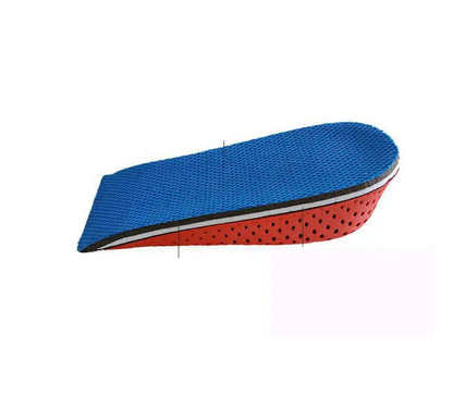 1 paire de semelles intérieures de chaussures respirantes, demi-semelle rehaussée du talon, chaussures de sport, coussin unisexe, semelles intérieures pour augmenter la hauteur de 2 à 4cm