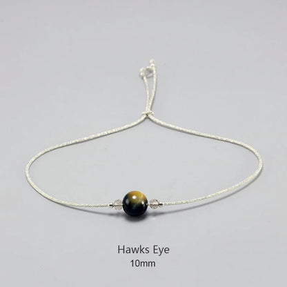 Bracelet en pierre de lune fait à la main, corde fine avec cristal naturel, perles en argent Sterling 925, Bracelets personnalisés pour femmes