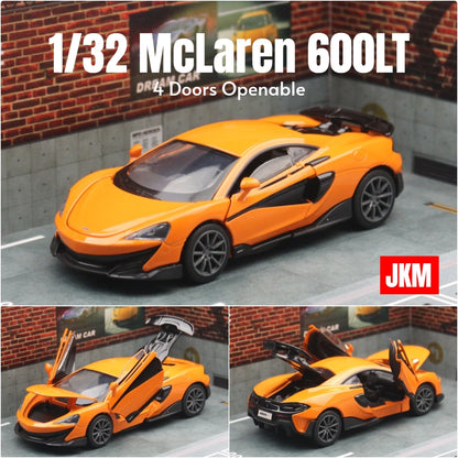 McLaren-Voiture l'inventaire en métal moulé sous pression pour enfants, modèle de jouet de sport ThomZ CiTY, collection son et lumière, cadeau, 1/32, 600LT