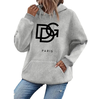 Sweat à capuche imprimé pour femmes, vêtements décontractés, mode, manches longues, pull à capuche, personnalité