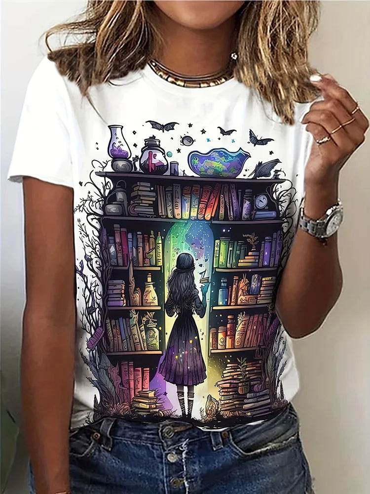 Été quotidien décontracté femmes à manches courtes haut 3D cheval imprimé femmes rue urbaine mode T-shirt amoureux des animaux T-shirt