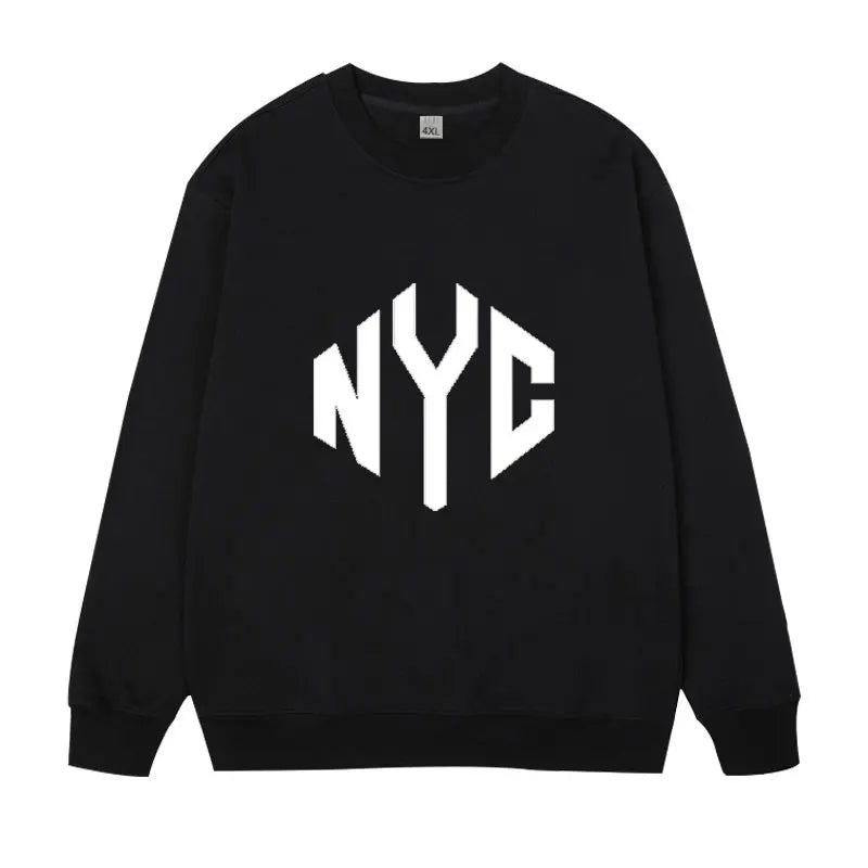 Grande taille hommes sweat pulls pull surdimensionné 6XL 7XL homme col rond manches longues imprimé noir hauts amples vêtements masculins