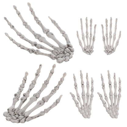Ornement de main de crâne d'halloween, décor de fête d'horreur pour maison hantée, accessoire de main, cadeau de rassemblement de carnaval