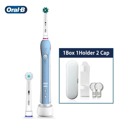 Brosse à dents électrique Oral B originale PRO 4000, capteur de pression 3D, nettoyage quotidien des gencives, soins de blanchiment, Modes douces et sensibles
