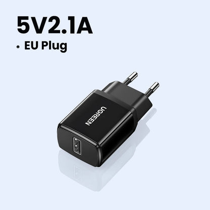 Ugreen 5V 2.1A USB Charger for iPhone X 8 7 iPad Fast Charging EU Wall Adapter for Samsung S9 Xiaomi Mi 8 Mobile Phone
