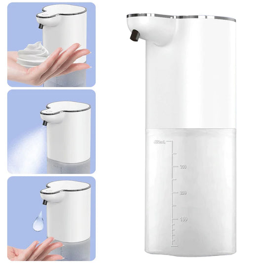 Distributeurs automatiques de savon en mousse 400ml, 4 vitesses, salle de bains, Machine à laver les mains intelligente, désinfectant pour les mains sans contact, Rechargeable par USB