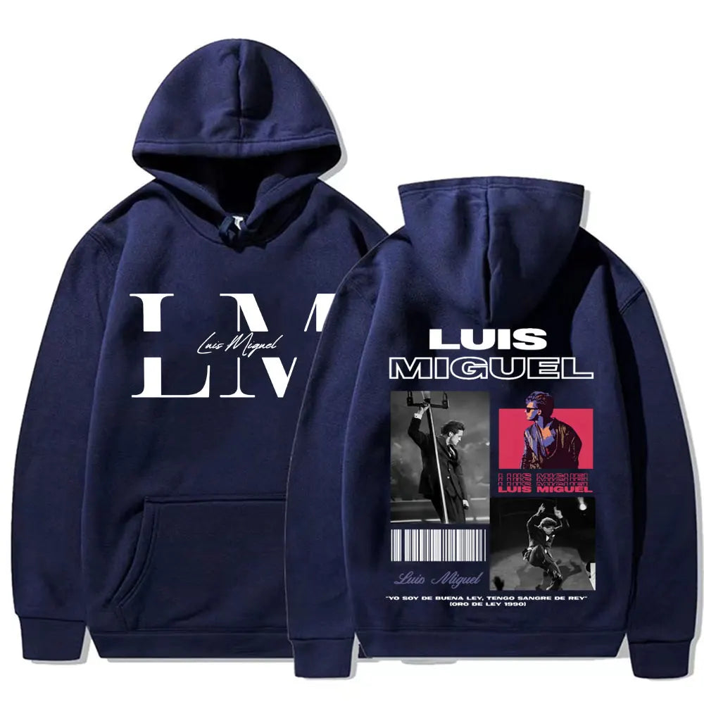 Sweats à capuche graphiques pour hommes et femmes, Rared Luis Miguel Album Tour, Harajuku Hip Hop, Punk, PVD, Sweat à capuche Smile Casual, Haute qualité